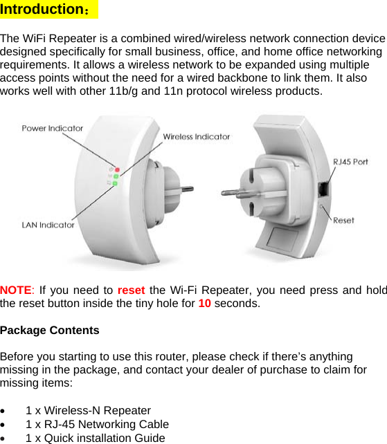Wireless-n Mini Router User Manual Quick Installation Guide - abcunder